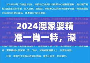 2024澳家婆精準一肖一特，深度解析精選版QRI748.52解讀