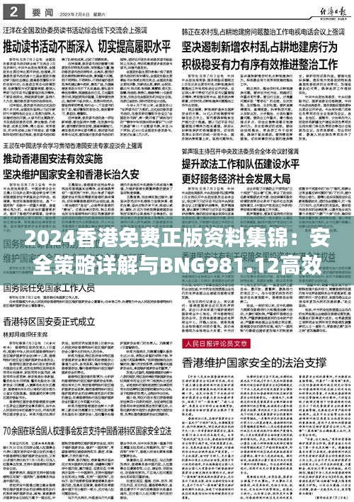 2024香港免費(fèi)正版資料集錦：安全策略詳解與BNG981.12高效版指南