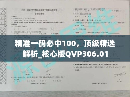 精準一碼必中100，頂級精選解析_核心版QVP306.01