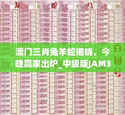 澳門三肖兔羊蛇揭曉，今晚贏家出爐_中級(jí)版JAM324.11