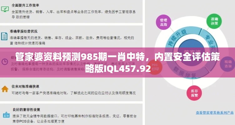 管家婆資料預測985期一肖中特，內置安全評估策略版IQL457.92