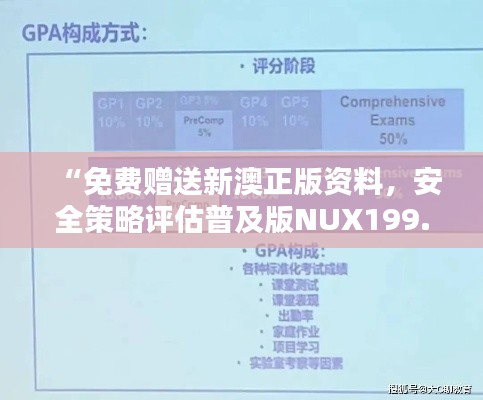 “免費贈送新澳正版資料，安全策略評估普及版NUX199.15體驗”