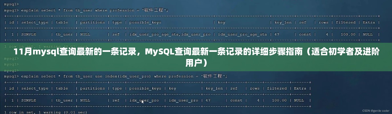 MySQL查詢最新記錄步驟詳解，從初學者到進階用戶的指南