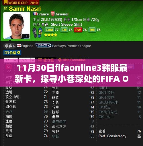 FIFA Online 3韓服最新卡牌揭秘，小巷深處獨(dú)特小店的探索之旅