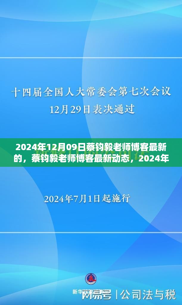 蔡鈞毅老師博客最新動態(tài)，深度探討文章發(fā)布于2024年12月09日