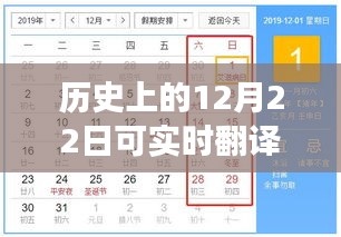 實時翻譯輸入法的誕生與成長，歷史上的12月22日見證里程碑事件