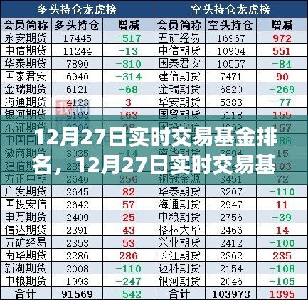 12月27日實時交易基金排名揭秘，洞悉市場最新動態(tài)與投資機會