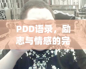 PDD語(yǔ)錄，勵(lì)志與情感的完美交融之道