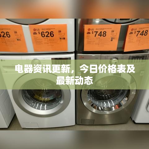 電器資訊更新，今日價(jià)格表及最新動(dòng)態(tài)