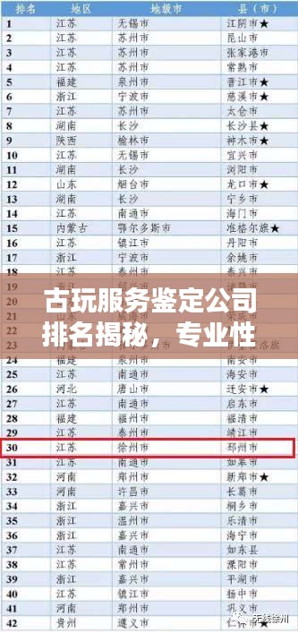 古玩服務(wù)鑒定公司排名揭秘，專業(yè)性與信譽(yù)度的雙重考量權(quán)威榜單